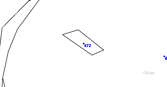 Parcela st. 472 v KÚ Tis u Blatna, Katastrální mapa