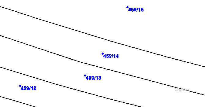 Parcela st. 459/14 v KÚ Limuzy, Katastrální mapa