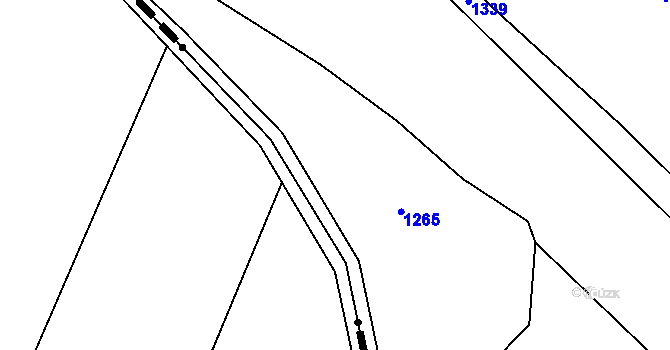 Parcela st. 210 v KÚ Tisov, Katastrální mapa