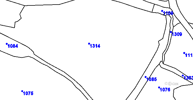 Parcela st. 293 v KÚ Tisov, Katastrální mapa
