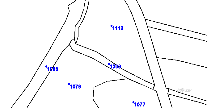 Parcela st. 311 v KÚ Tisov, Katastrální mapa