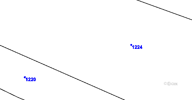 Parcela st. 62 v KÚ Tisov, Katastrální mapa