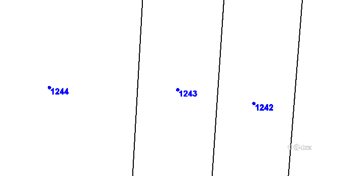 Parcela st. 134/34 v KÚ Tisov, Katastrální mapa