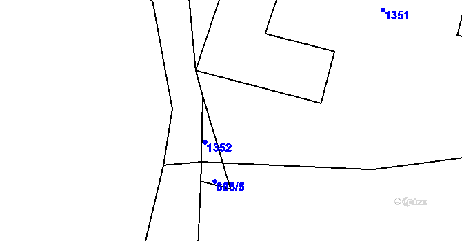 Parcela st. 2/3 v KÚ Jemnice u Tisové, Katastrální mapa