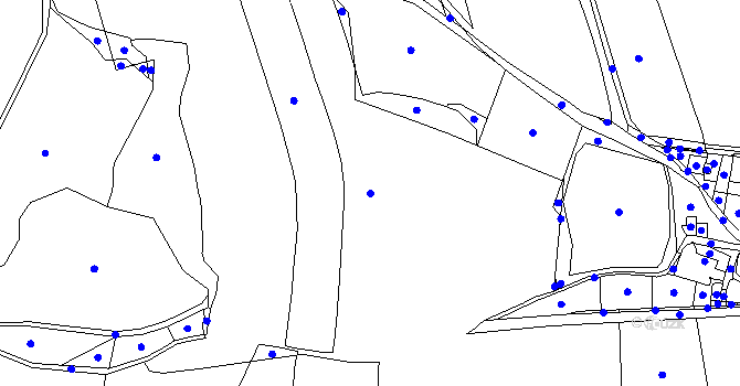Parcela st. 167/3 v KÚ Jemnice u Tisové, Katastrální mapa