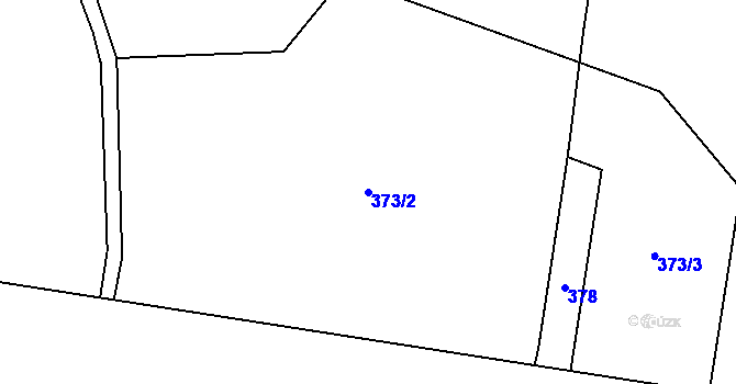 Parcela st. 373/2 v KÚ Kumpolec, Katastrální mapa