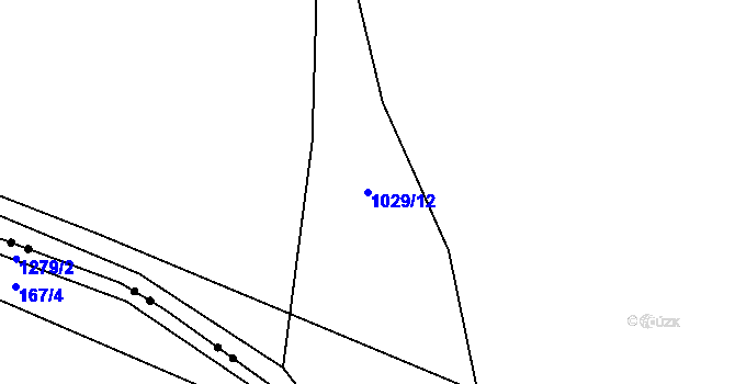 Parcela st. 1029/12 v KÚ Kumpolec, Katastrální mapa
