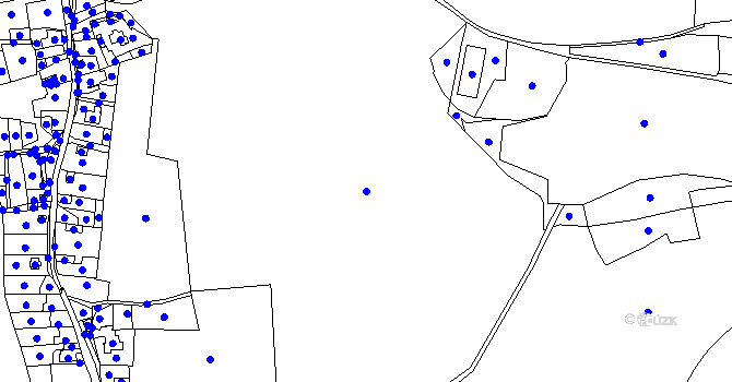 Parcela st. 1233/1 v KÚ Kumpolec, Katastrální mapa