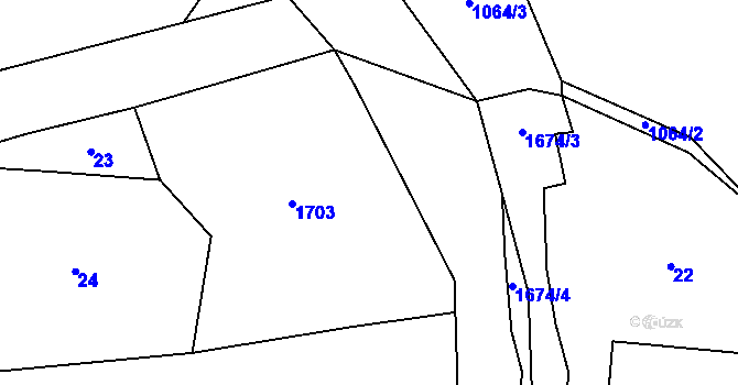 Parcela st. 49 v KÚ Tisová u Tachova, Katastrální mapa