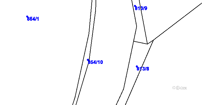 Parcela st. 1859/4 v KÚ Tisovec, Katastrální mapa