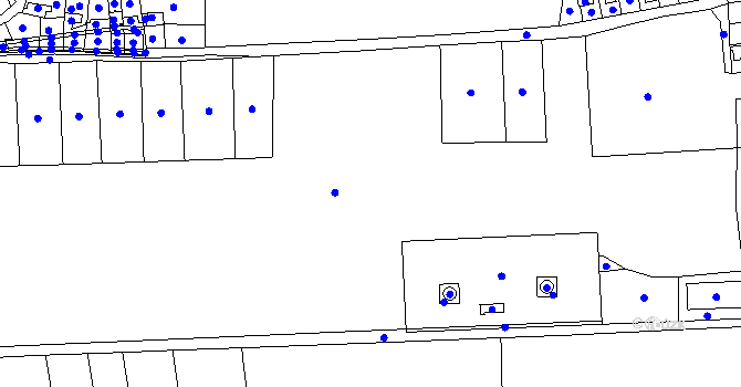 Parcela st. 105/1 v KÚ Tmaň, Katastrální mapa