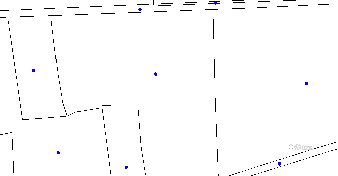 Parcela st. 105/2 v KÚ Tmaň, Katastrální mapa