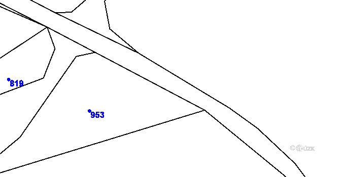 Parcela st. 245/2 v KÚ Tmaň, Katastrální mapa