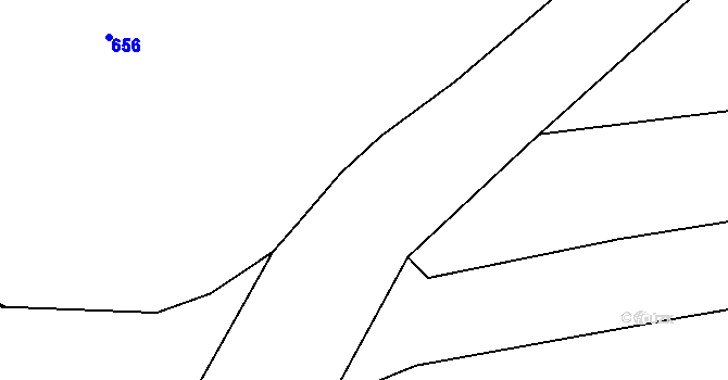 Parcela st. 565/4 v KÚ Tmaň, Katastrální mapa