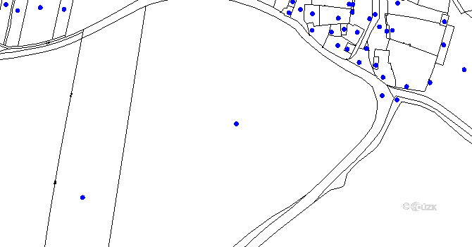 Parcela st. 505 v KÚ Tmáň, Katastrální mapa