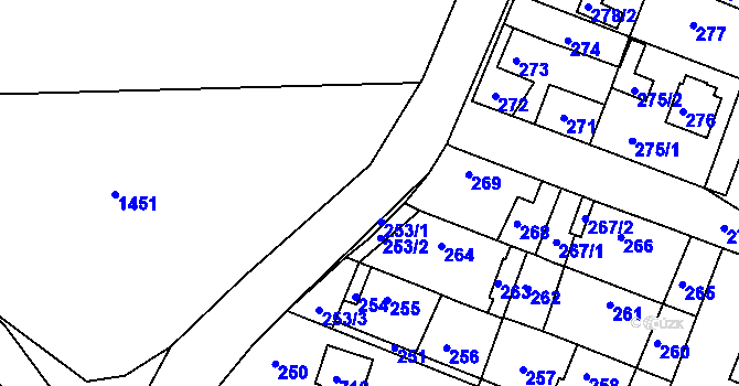 Parcela st. 36 v KÚ Tochovice, Katastrální mapa