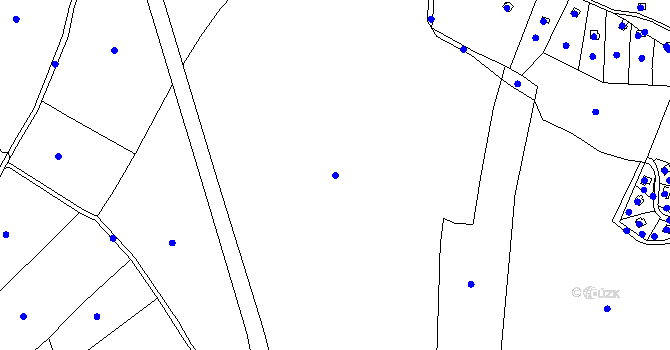 Parcela st. 39/1 v KÚ Topělec, Katastrální mapa