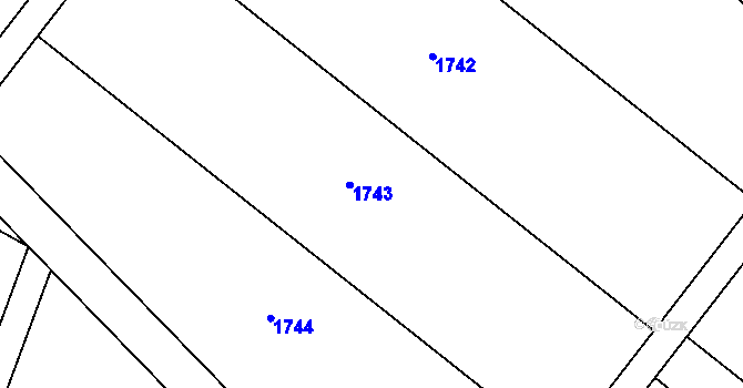 Parcela st. 486/6 v KÚ Trboušany, Katastrální mapa