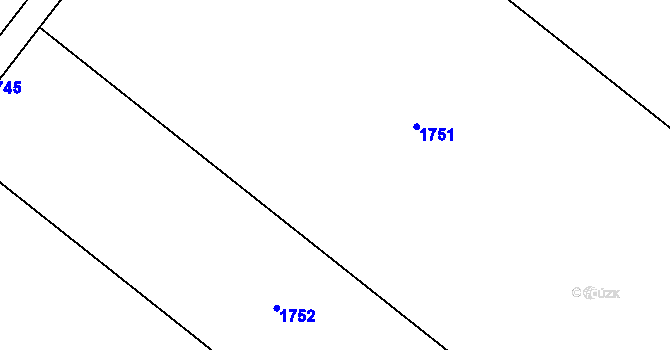 Parcela st. 486/43 v KÚ Trboušany, Katastrální mapa