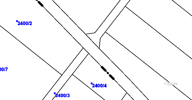 Parcela st. 582/6 v KÚ Trboušany, Katastrální mapa