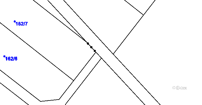 Parcela st. 582/8 v KÚ Trboušany, Katastrální mapa