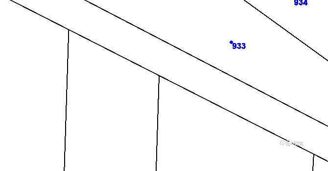 Parcela st. 576/18 v KÚ Trboušany, Katastrální mapa