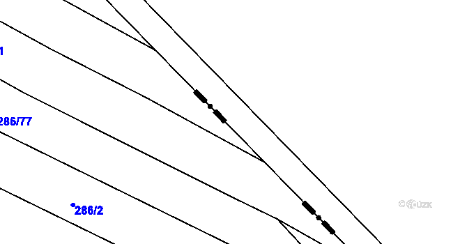 Parcela st. 582/22 v KÚ Trboušany, Katastrální mapa