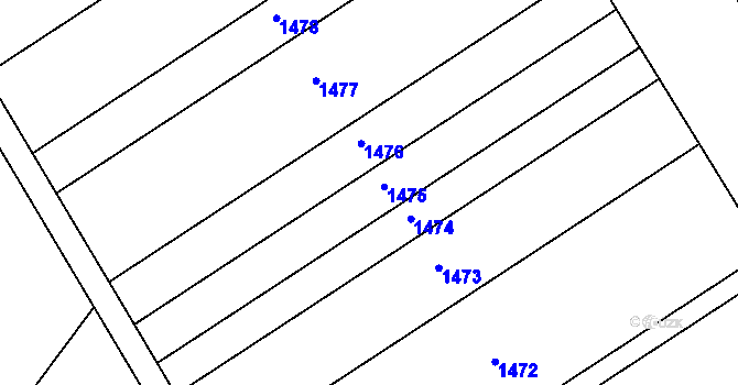 Parcela st. 508/73 v KÚ Trboušany, Katastrální mapa