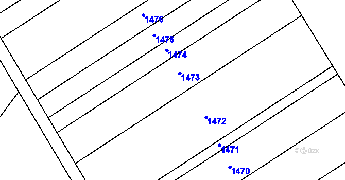 Parcela st. 508/77 v KÚ Trboušany, Katastrální mapa