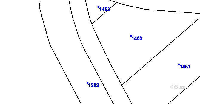 Parcela st. 512/5 v KÚ Trboušany, Katastrální mapa