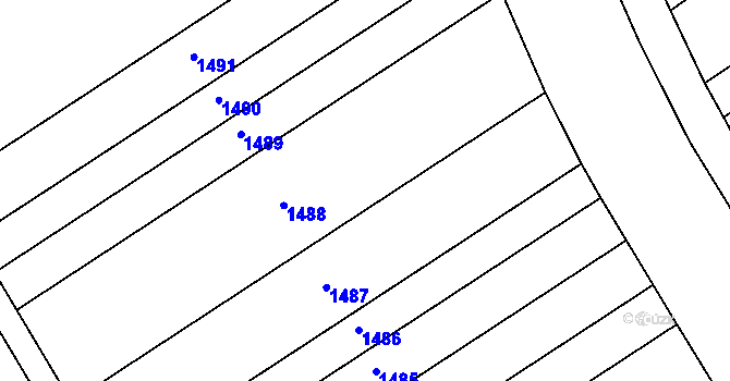 Parcela st. 508/57 v KÚ Trboušany, Katastrální mapa