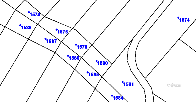 Parcela st. 499/8 v KÚ Trboušany, Katastrální mapa