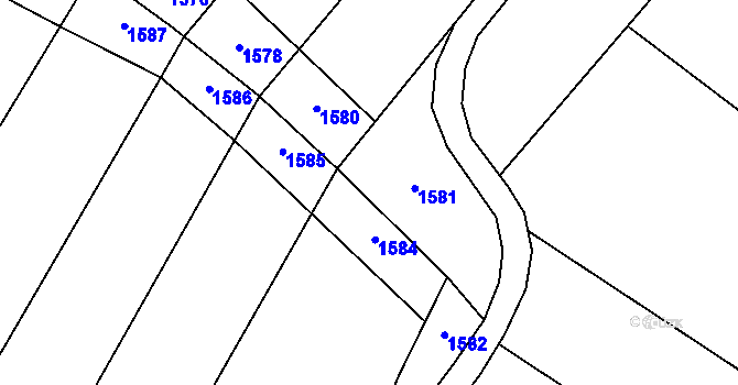Parcela st. 500/6 v KÚ Trboušany, Katastrální mapa