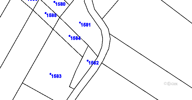 Parcela st. 500/11 v KÚ Trboušany, Katastrální mapa