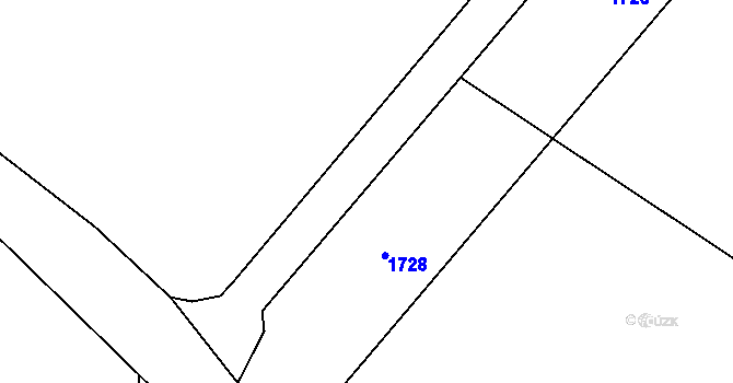 Parcela st. 495/8 v KÚ Trboušany, Katastrální mapa