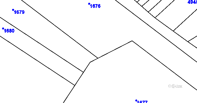 Parcela st. 494/49 v KÚ Trboušany, Katastrální mapa