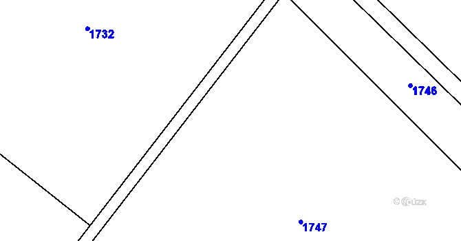 Parcela st. 486/144 v KÚ Trboušany, Katastrální mapa