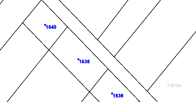 Parcela st. 485/21 v KÚ Trboušany, Katastrální mapa