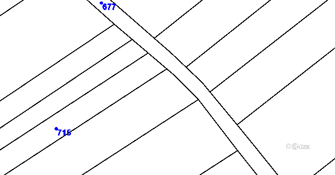 Parcela st. 407/6 v KÚ Trboušany, Katastrální mapa