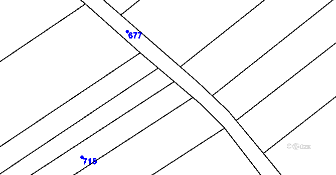 Parcela st. 402/3 v KÚ Trboušany, Katastrální mapa
