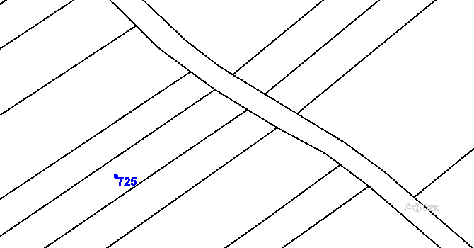 Parcela st. 391/2 v KÚ Trboušany, Katastrální mapa