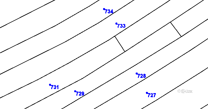 Parcela st. 389/3 v KÚ Trboušany, Katastrální mapa