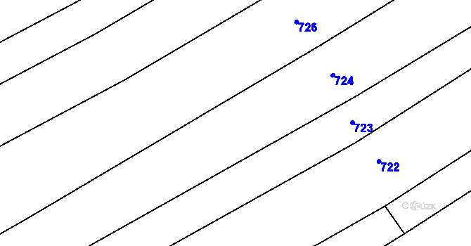 Parcela st. 389/5 v KÚ Trboušany, Katastrální mapa