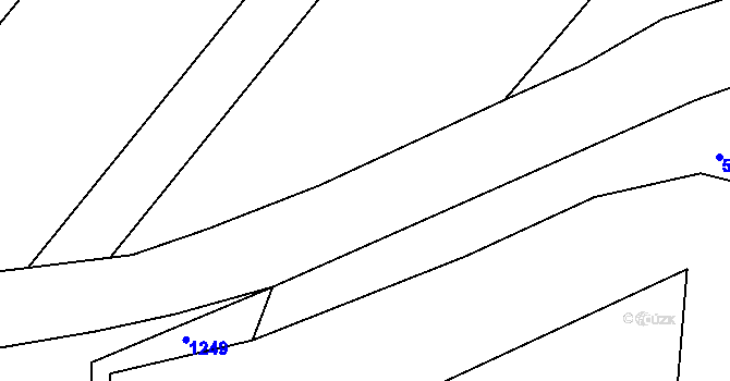 Parcela st. 589/68 v KÚ Trboušany, Katastrální mapa
