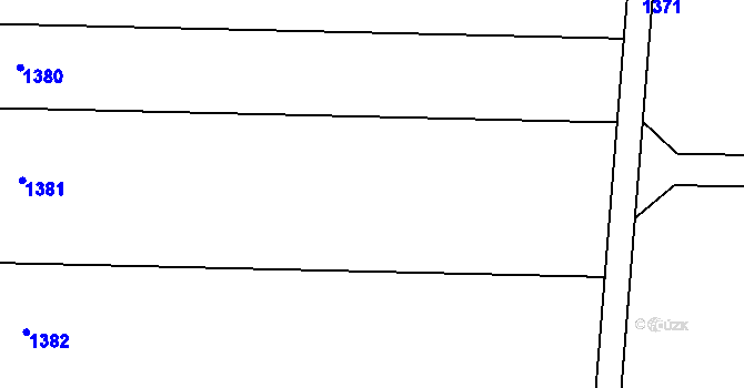 Parcela st. 576/85 v KÚ Trboušany, Katastrální mapa