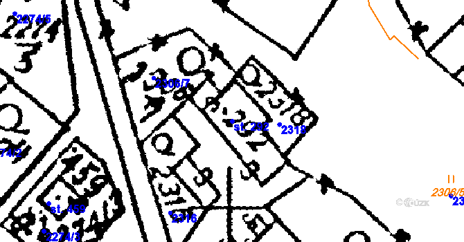Parcela st. 292 v KÚ Trhová Kamenice, Katastrální mapa