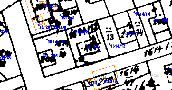 Parcela st. 470 v KÚ Trhová Kamenice, Katastrální mapa