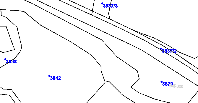 Parcela st. 3934 v KÚ Trhová Kamenice, Katastrální mapa