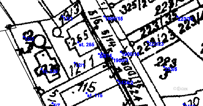 Parcela st. 5/14 v KÚ Trhová Kamenice, Katastrální mapa
