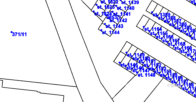 Parcela st. 378/1 v KÚ Trhové Sviny, Katastrální mapa